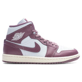 Women's 1 Mid - Pure Platinum/Sky J Mauve/Sail