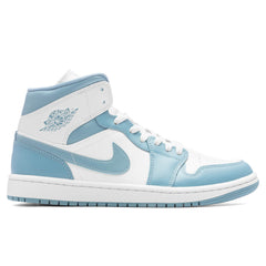 Women's 1 Mid 'UNC' - Sail/Worn Blue