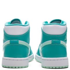 Women's 1 Mid - Washed Teal/Mint Foam/White
