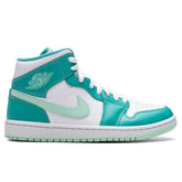 Women's 1 Mid - Washed Teal/Mint Foam/White