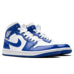 Women's 1 Mid - White/Hyper Royal/White