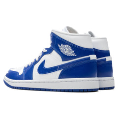Women's 1 Mid - White/Hyper Royal/White