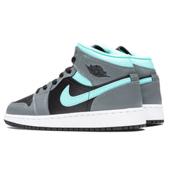 1 Mid (GS) - Black/Aurora Green/Smoke Grey