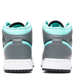 1 Mid (GS) - Black/Aurora Green/Smoke Grey