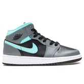 1 Mid (GS) - Black/Aurora Green/Smoke Grey