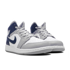 1 Mid (GS) - White/Midnight Navy/Wolf Grey