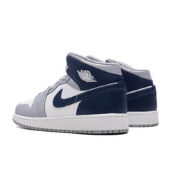 1 Mid (GS) - White/Midnight Navy/Wolf Grey