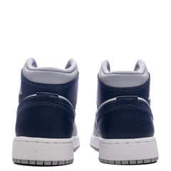 1 Mid (GS) - White/Midnight Navy/Wolf Grey