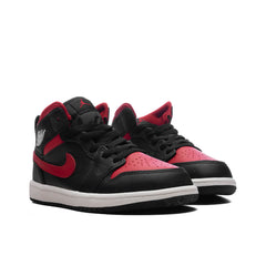 1 Mid (PS) - Black/Varsity Red/Summit White