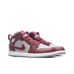 1 Mid (PS) - Cherrywood Red/White/Cement Grey
