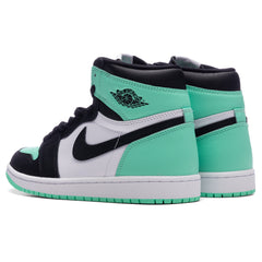 1 Retro High OG - White/Black/Green Glow