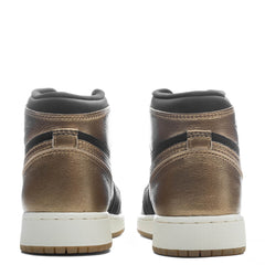 1 Retro High OG (GS) 'Black and Gold' - Black/Metallic Gold/Sail
