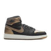 1 Retro High OG (GS) 'Black and Gold' - Black/Metallic Gold/Sail