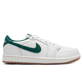 Women's 1 Retro Low OG - White/Oxidized Green/Sail