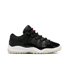 11 Retro Low (PS) '72-10' - Black/Gym Red/White
