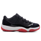 11 Retro Low 'Bred' - Black/Varsity Red/White