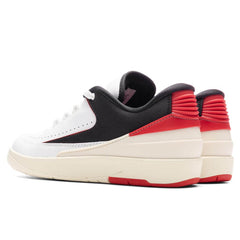 Women's 2 Retro Low - White/University Red/Coconut Milk