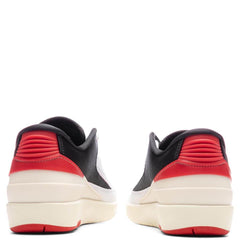 Women's 2 Retro Low - White/University Red/Coconut Milk