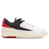 Women's 2 Retro Low - White/University Red/Coconut Milk
