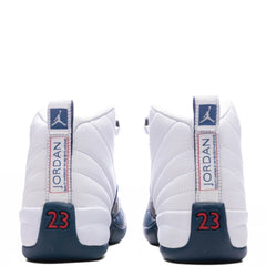 12 Retro 'French Blue' (GS) - White/French Blue/Metallic Silver
