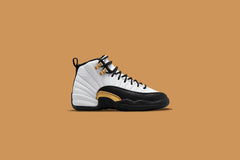 12 Retro "Royalty Taxi" (GS) - White/Metallic Gold