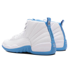 12 Retro 'Melo' - White/University Blue/Metallic Silver