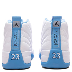 12 Retro 'Melo' - White/University Blue/Metallic Silver