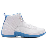 12 Retro 'Melo' - White/University Blue/Metallic Silver