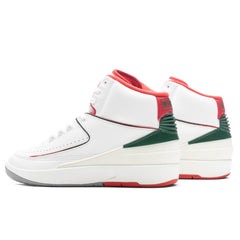 2 Retro 'Italy' - White/Fire Red