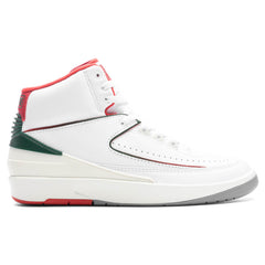 2 Retro 'Italy' - White/Fire Red