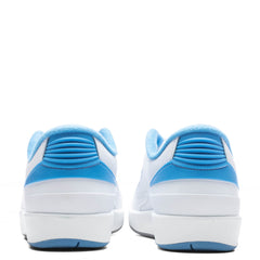 2 Retro Low (GS) - White/University Blue/Cement Grey