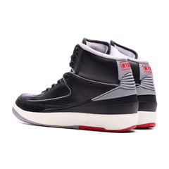 2 Retro (GS) 'Black Cement' - Black/Cement Grey/Fire Red