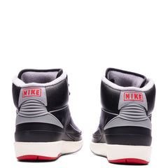 2 Retro (GS) 'Black Cement' - Black/Cement Grey/Fire Red