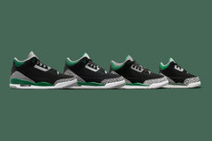 3 Retro (GS) "Pine Green" - Black/Pine Green/Silver