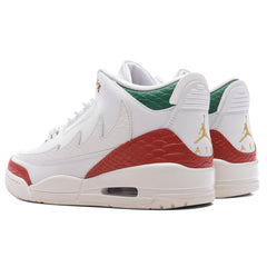 3 Retro 'El Vuelo' - Summit White/Metallic Gold/Pine Green