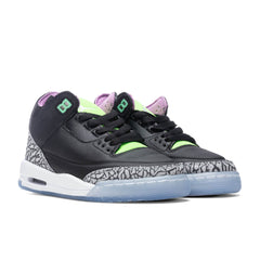 3 Retro SE (GS) 'Electric Green' - Black/Violet Shock