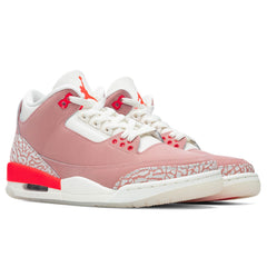 Women's 3 Retro - Rust Pink/Bright Crimson
