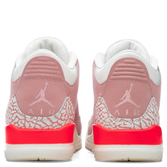 Women's 3 Retro - Rust Pink/Bright Crimson