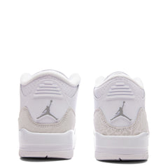 3 Retro 'Pure Money' (PS) - White/Metalic Silver