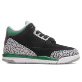 3 Retro (PS) "Pine Green" - Black/Pine Green/Silver