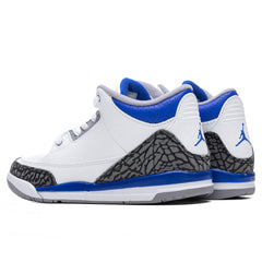 3 Retro (PS) 'Racer Blue' - White/Cement Grey