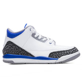 3 Retro (PS) 'Racer Blue' - White/Cement Grey