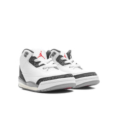 3 Retro (TD) - Summit White/Fire Red/Cement Grey