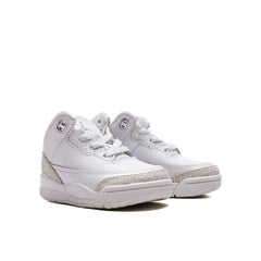 3 Retro 'Pure Money' (TD) - White/Metalic Silver