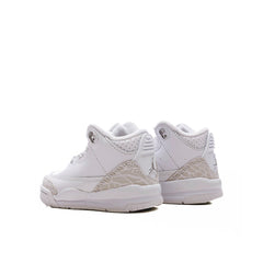 3 Retro 'Pure Money' (TD) - White/Metalic Silver