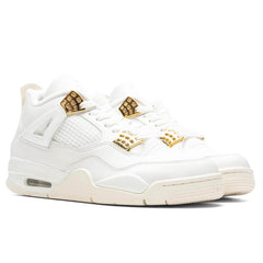 Women's 4 Retro 'Metallic Gold' - Sail/Metallic Gold/Black