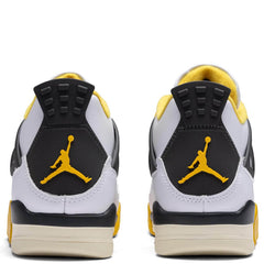Women's 4 Retro - White/Coconut Milk/Vivid Sulfur