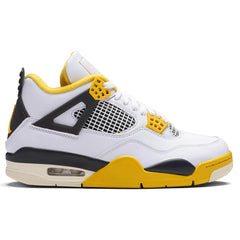 Women's 4 Retro - White/Coconut Milk/Vivid Sulfur