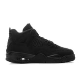 4 Retro 'Black Cat' (GS) - Black/Light Graphite