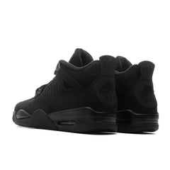 4 Retro 'Black Cat' (GS) - Black/Light Graphite